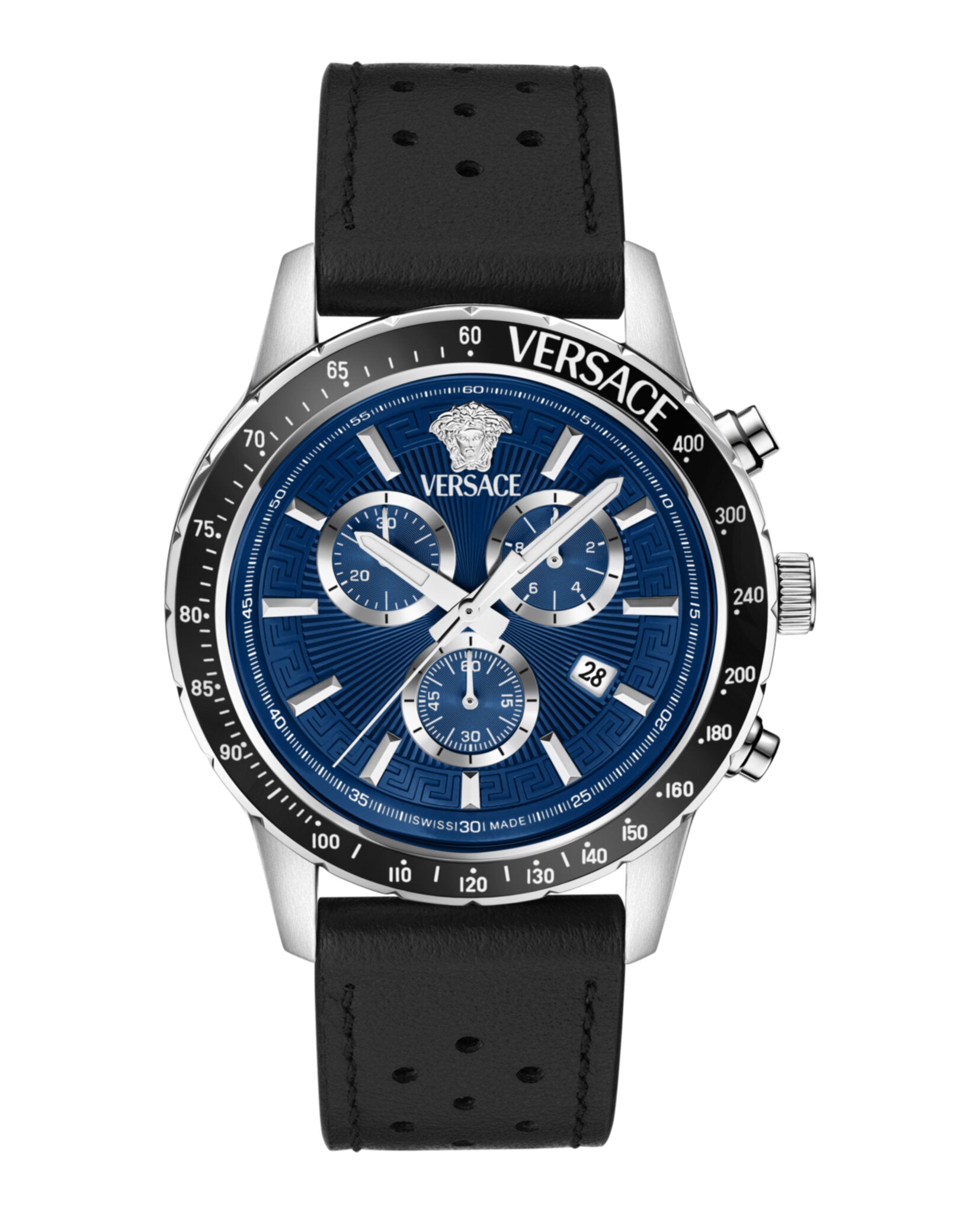 Versace Mens 44mm Strap Fashion Watch