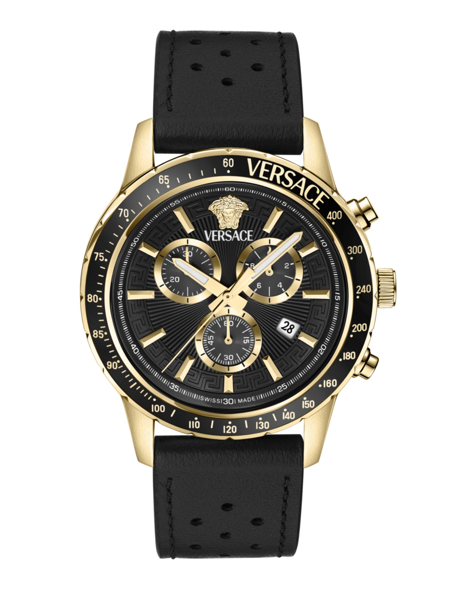 Versace Mens 44mm Strap Fashion Watch