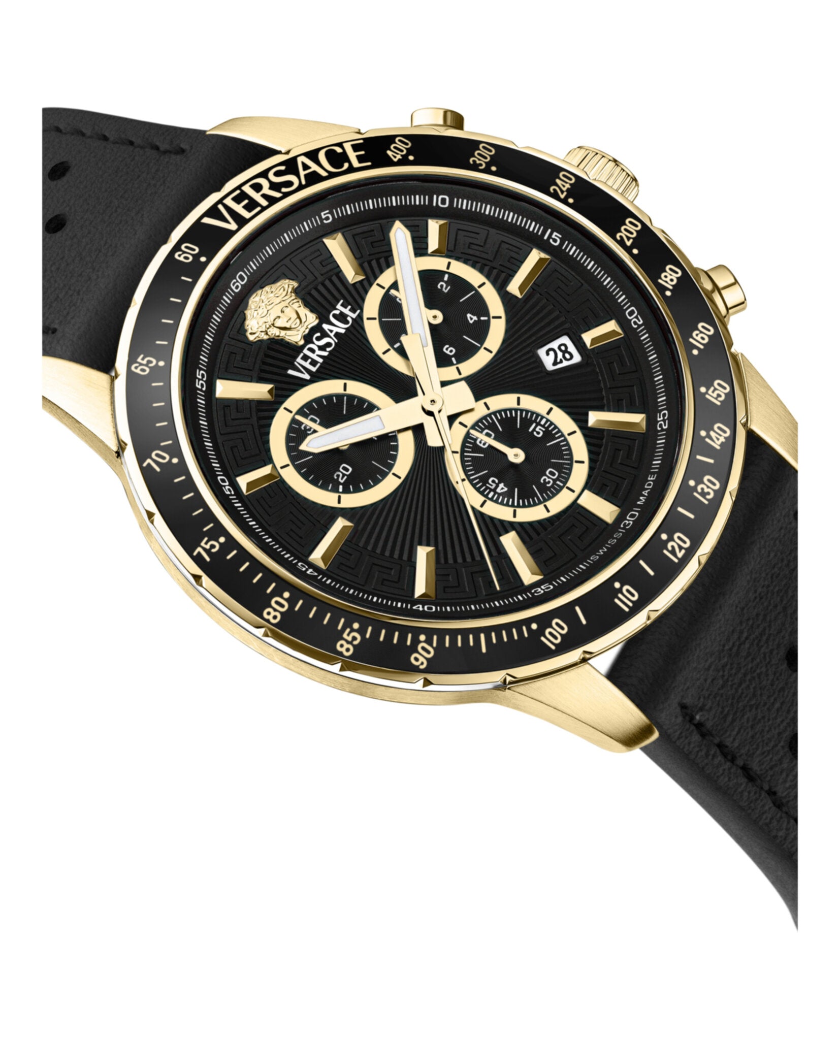 Versace Mens 44mm Strap Fashion Watch