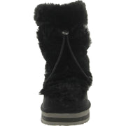 Remii Womens Faux Suede Fuzzy Winter & Snow Boots