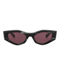 Valentino Unisex Cat Eye Black-Black-Bordeaux Fashion Designer Eyewear