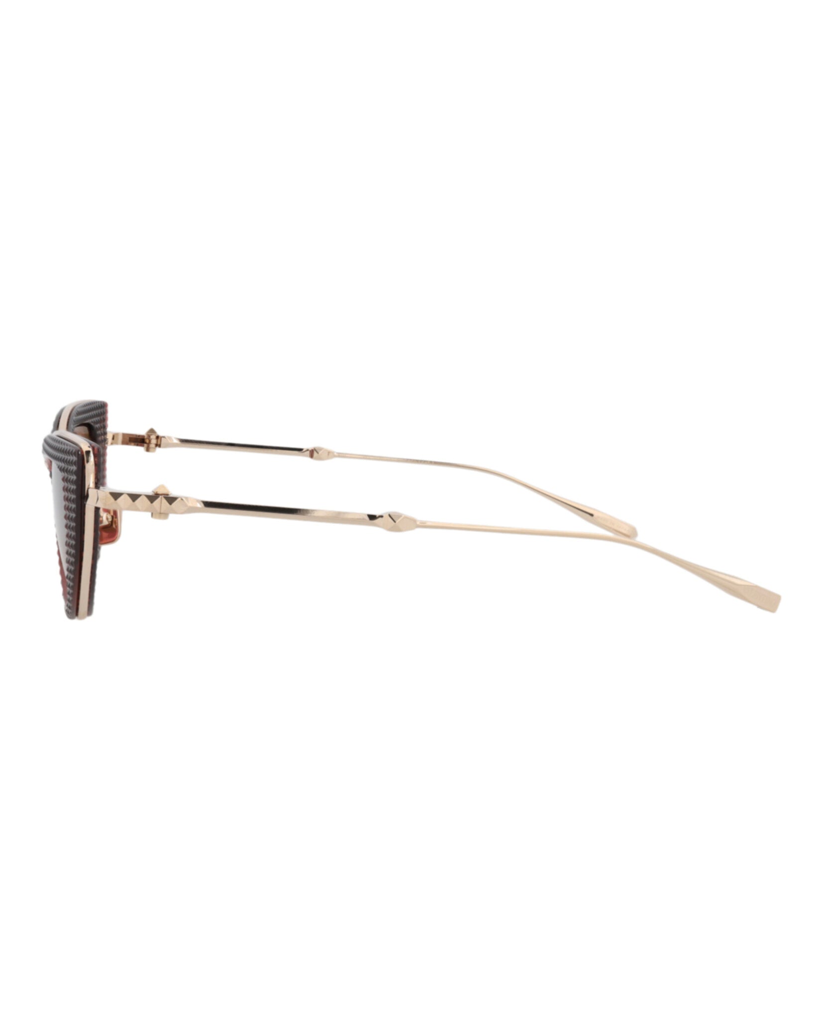Valentino Valentino Womens Cat Eye Bordeaux Gold Rose Fashion Designer Eyewear
