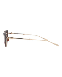 Valentino Valentino Womens Cat Eye Bordeaux Gold Rose Fashion Designer Eyewear