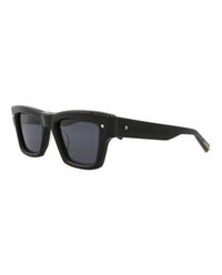Valentino Unisex Square/Rectangle Black-Black-Grey Fashion Designer Eyewear