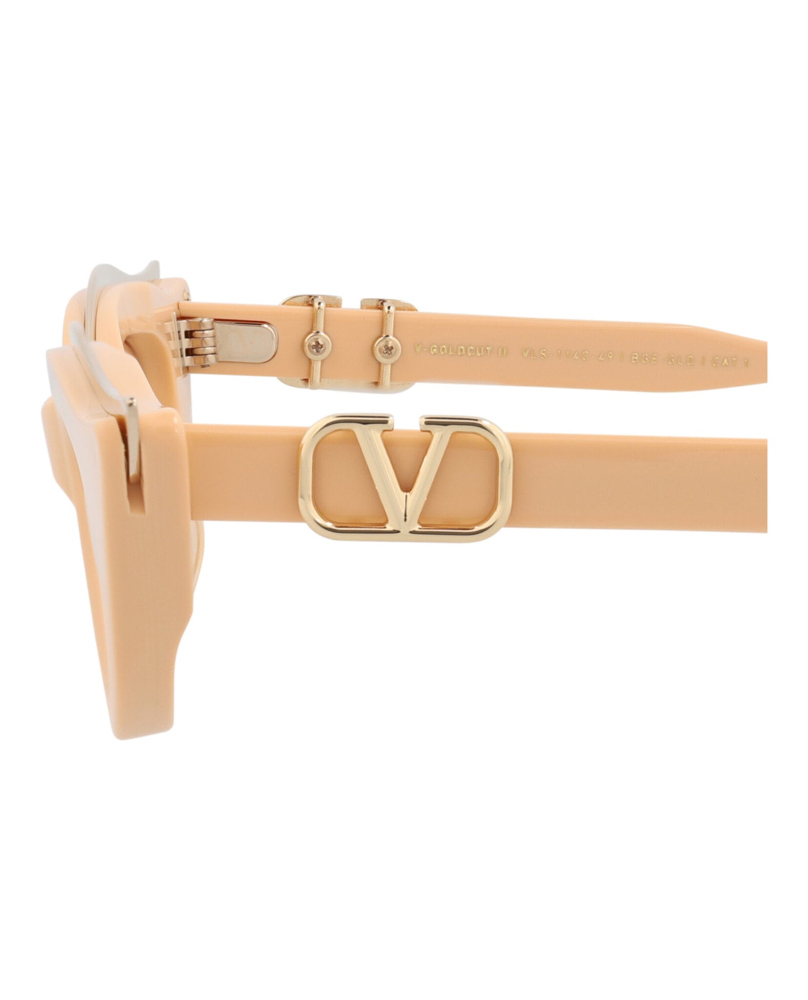 Valentino Womens Cat Eye Beige Beige Nude Fashion Designer Eyewear