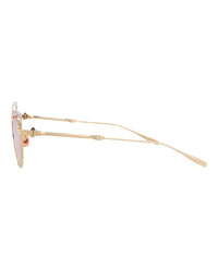 Valentino Womens Cat Eye Gold-Gold-Pink Fashion Designer Eyewear