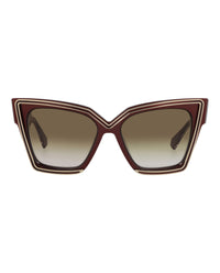 Valentino Womens Cat Eye Bordeaux Bordeaux Brown Fashion Designer Eyewear