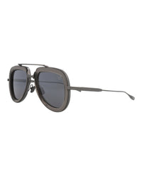 Valentino Unisex Aviator Black Black Grey Fashion Designer Eyewear