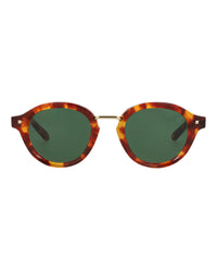 Valentino Unisex Round/Oval Tortoise-Tortoise-Green Fashion Designer Eyewear