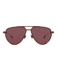 Valentino Unisex Aviator Bordeaux Bordeaux Bordeaux Fashion Designer Eyewear