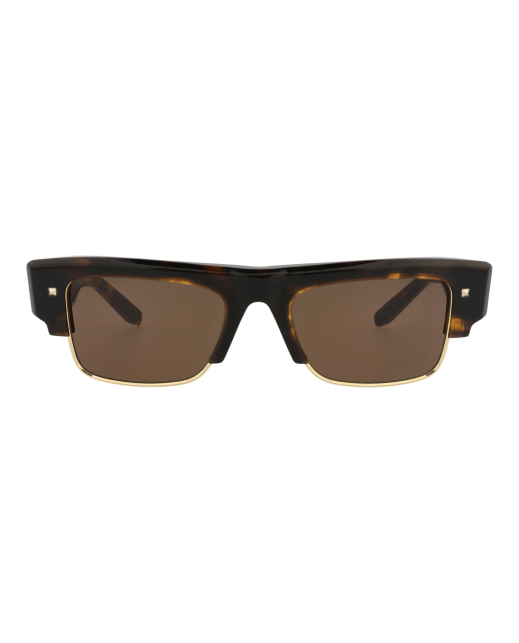 Valentino Unisex Square/Rectangle Tortoise-Tortoise-Brown Fashion Designer Eyewear