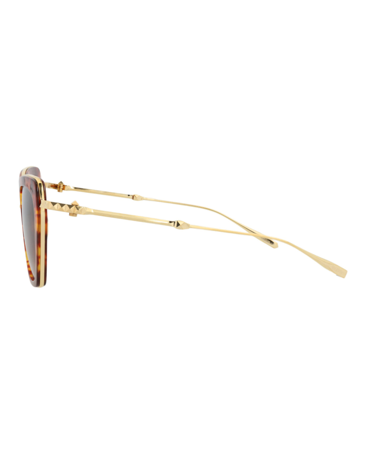 Valentino Womens Cat Eye Havana Gold Brown Fashion Designer Eyewear