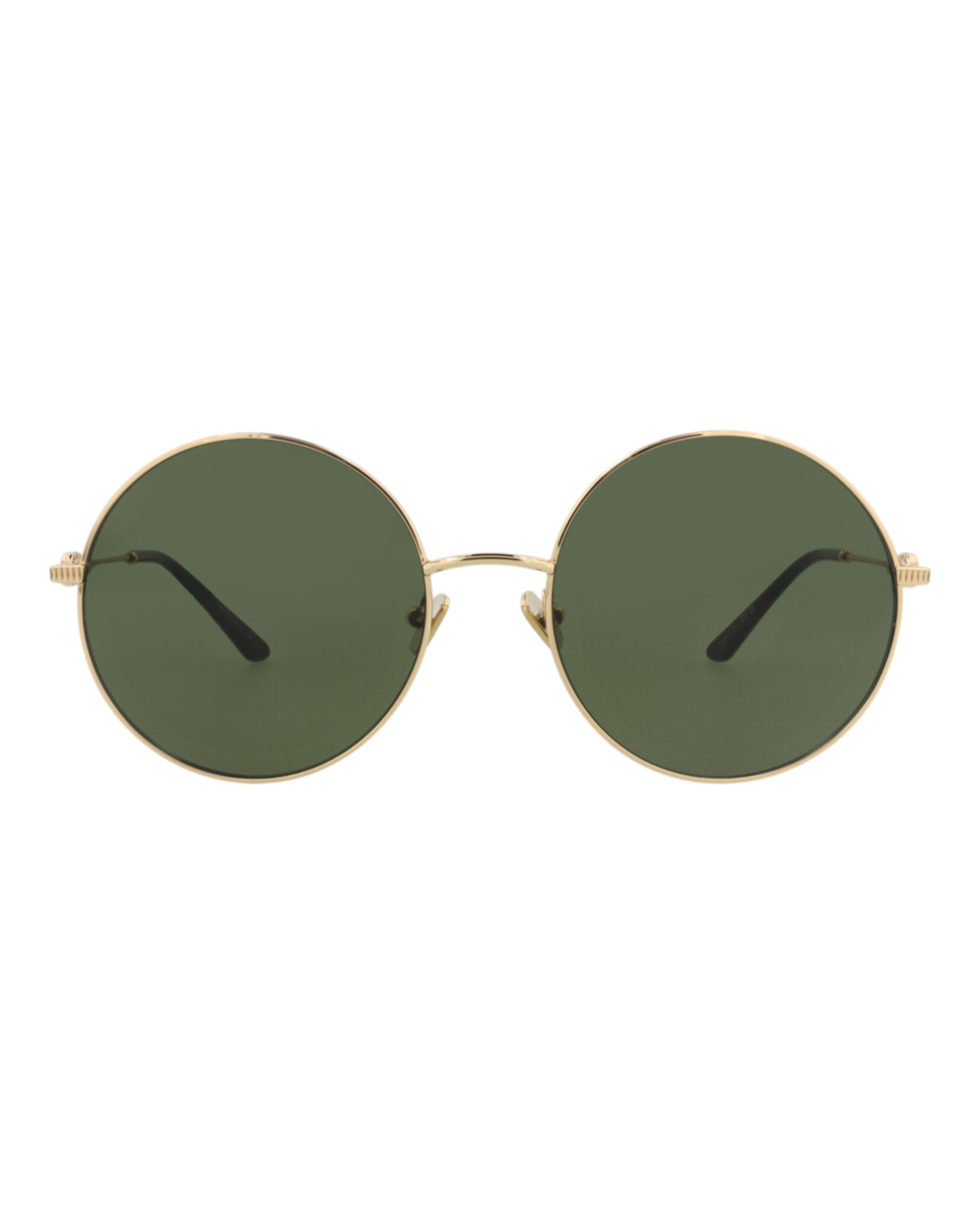Valentino Unisex Round/Oval Gold Gold Green Fashion Designer Eyewear
