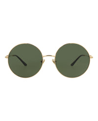 Valentino Unisex Round/Oval Gold Gold Green Fashion Designer Eyewear