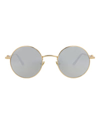 Valentino Valentino Unisex Round/Oval Gold Gold Silver Fashion Designer Eyewear
