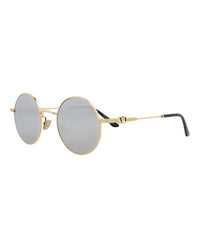 Valentino Valentino Unisex Round/Oval Gold Gold Silver Fashion Designer Eyewear