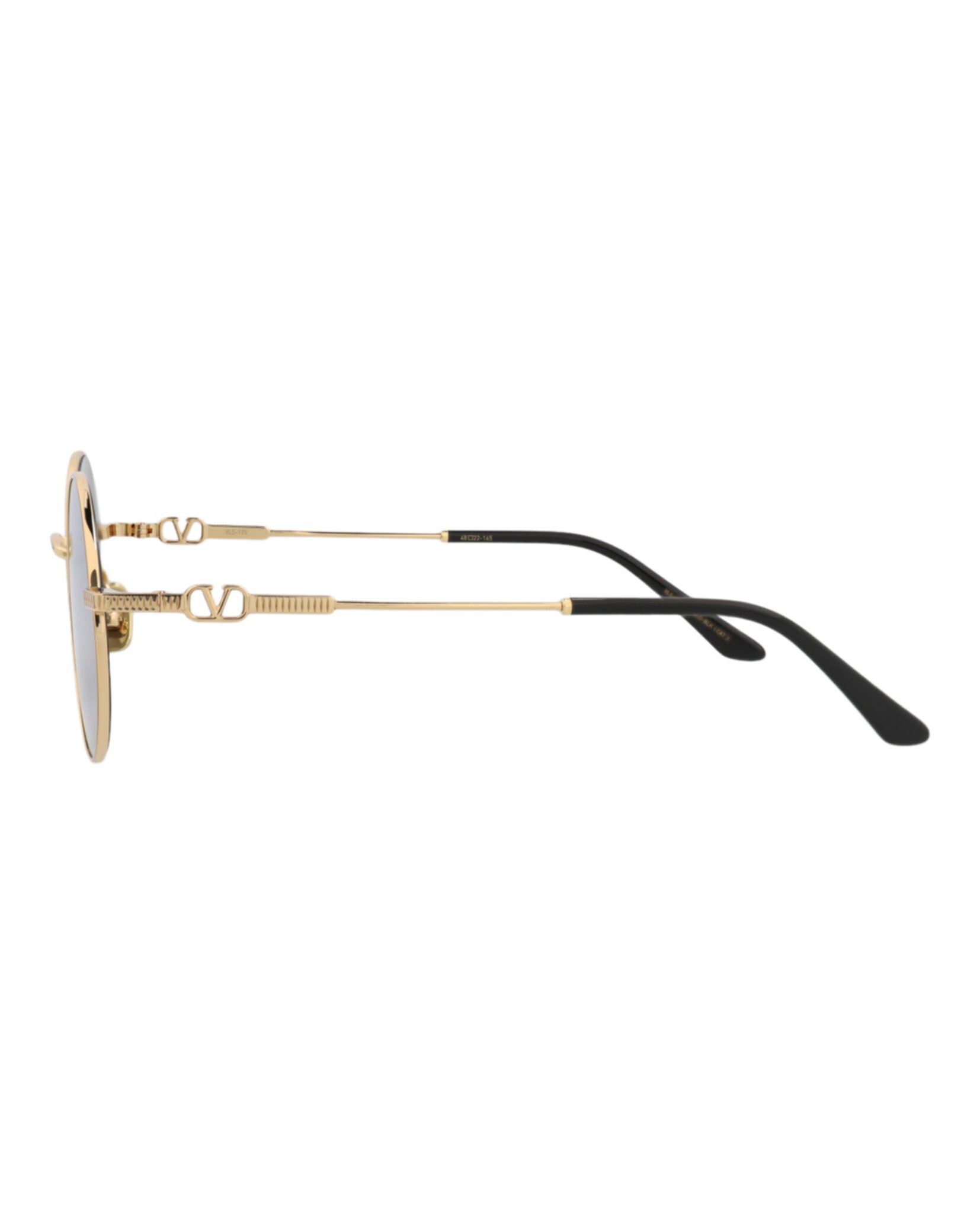 Valentino Valentino Unisex Round/Oval Gold Gold Silver Fashion Designer Eyewear