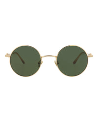 Valentino Valentino Unisex Round/Oval Gold-Gold-Green Fashion Designer Eyewear