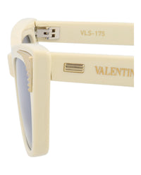 Valentino Valentino Womens Cat Eye Ivory-Ivory-Blue Fashion Designer Eyewear