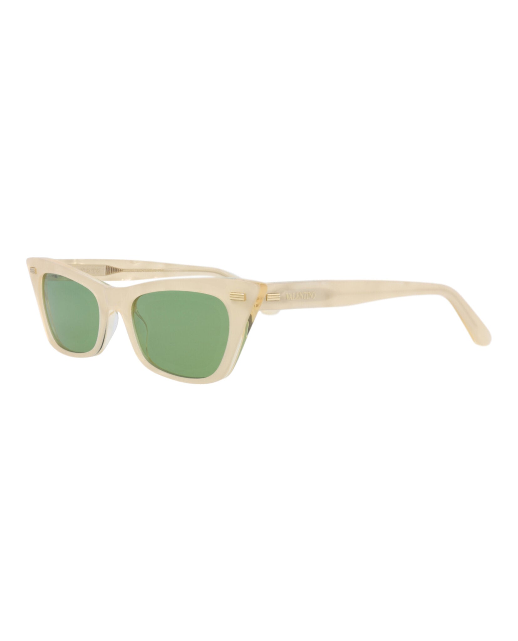 Valentino Womens Cat Eye Pearl Pearl Green Fashion Designer Eyewear