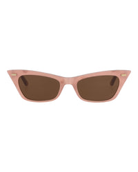 Valentino Valentino Womens Cat Eye Pink Pink Brown Fashion Designer Eyewear