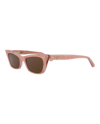 Valentino Valentino Womens Cat Eye Pink Pink Brown Fashion Designer Eyewear