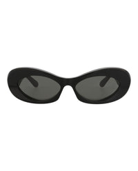 Valentino Valentino Womens Round/Oval Black Black Grey Fashion Designer Eyewear