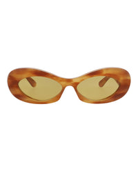 Valentino Valentino Womens Round/Oval Havana Havana Amber Fashion Designer Eyewear