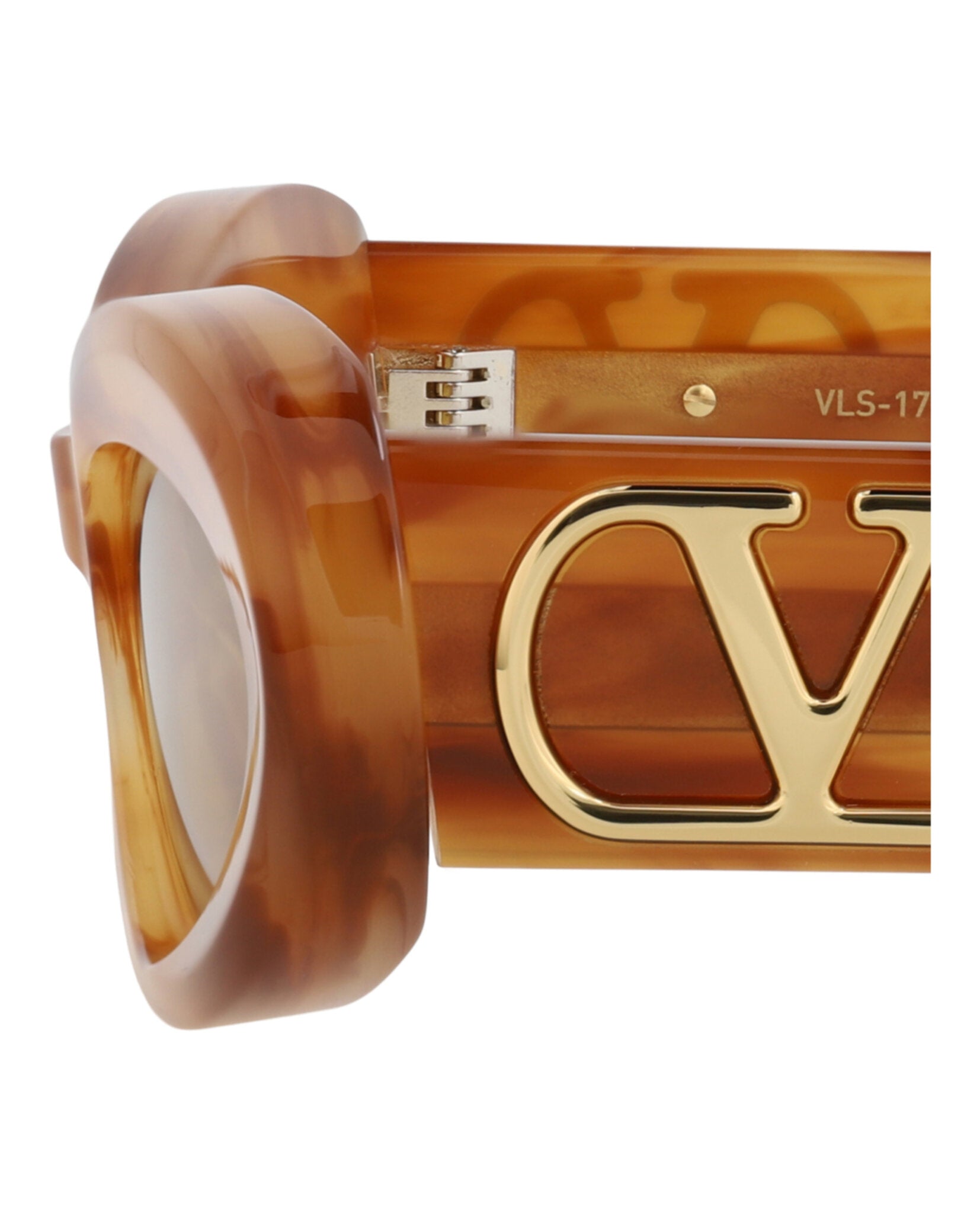 Valentino Valentino Womens Round/Oval Havana Havana Amber Fashion Designer Eyewear