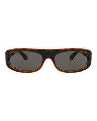 Valentino Valentino Unisex Square/Rectangle Black Havana Black Havana Grey Fashion Designer Eyewear