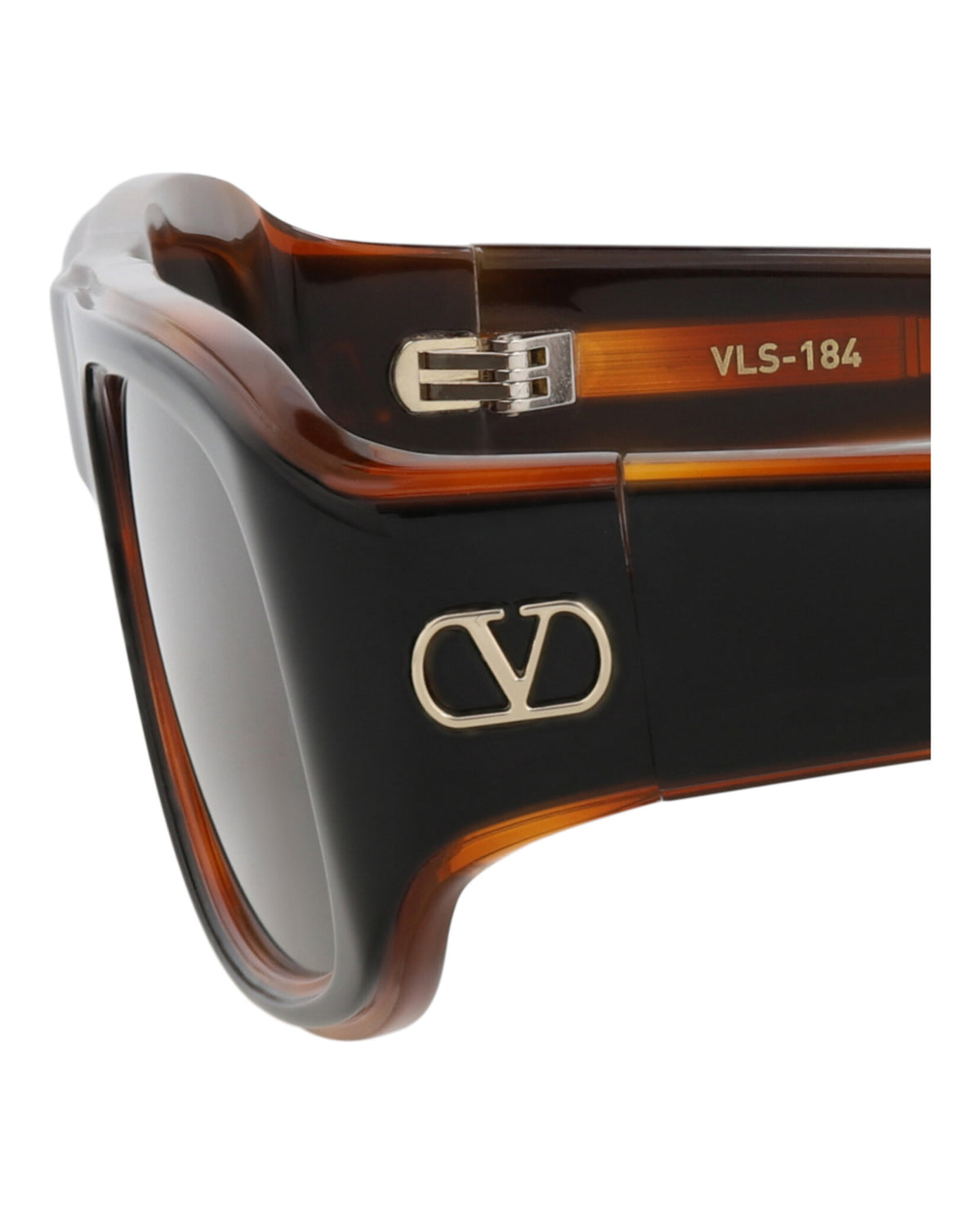 Valentino Valentino Unisex Square/Rectangle Black Havana Black Havana Grey Fashion Designer Eyewear