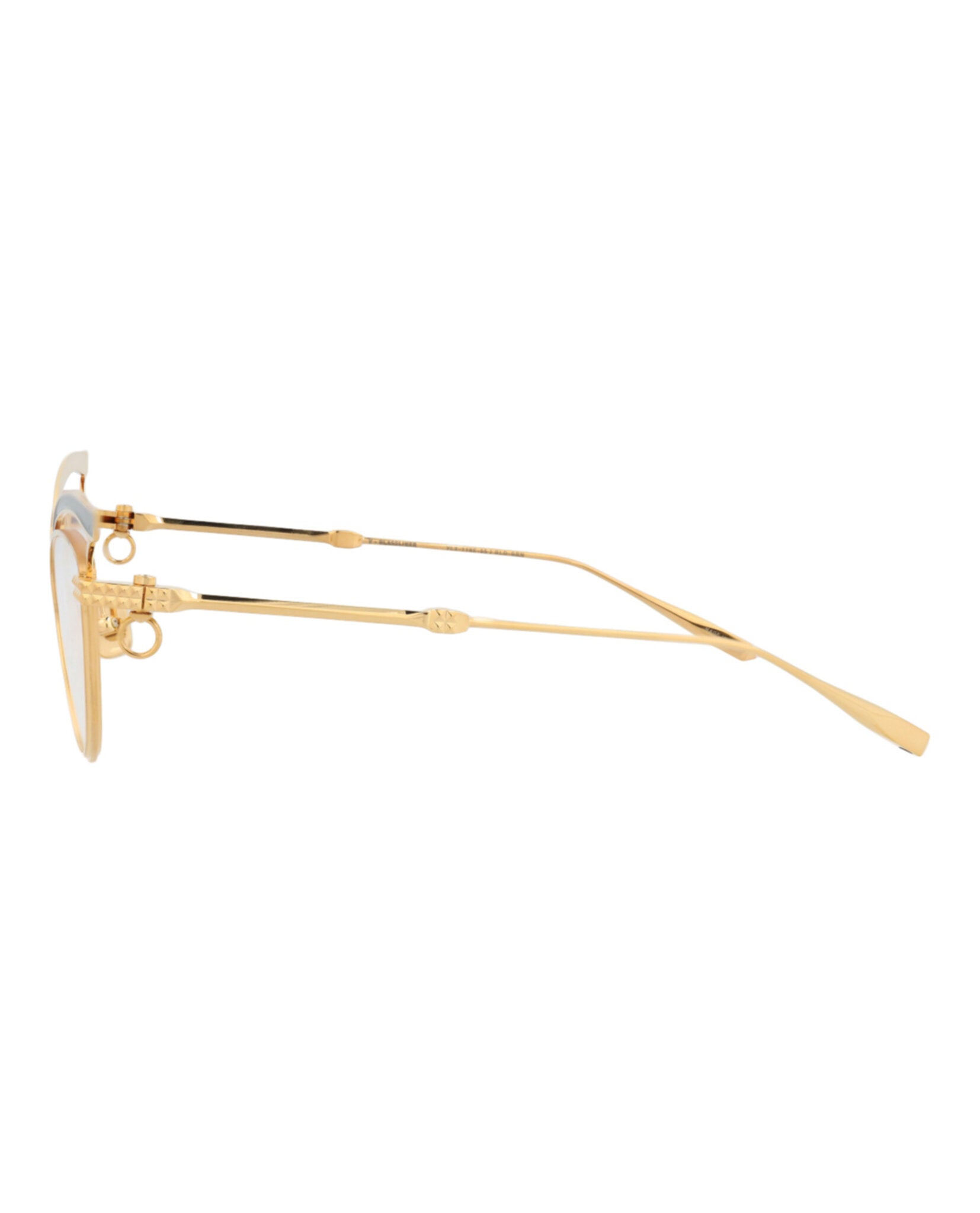 Valentino Womens Cat Eye Gold Gold Transparent Fashion Designer Eyewear