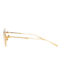 Valentino Womens Cat Eye Gold Gold Transparent Fashion Designer Eyewear