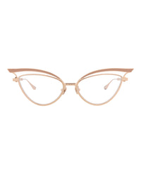 Valentino Womens Cat Eye Rose Gold Rose Gold Transparent Fashion Designer Eyewear