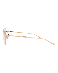 Valentino Womens Cat Eye Rose Gold Rose Gold Transparent Fashion Designer Eyewear