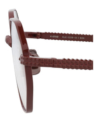 Valentino Womens Round/Oval Bordeaux Bordeaux Transparent Fashion Designer Eyewear
