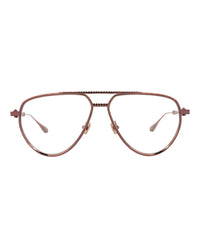 Valentino Unisex Aviator Brown Brown Transparent Fashion Designer Eyewear