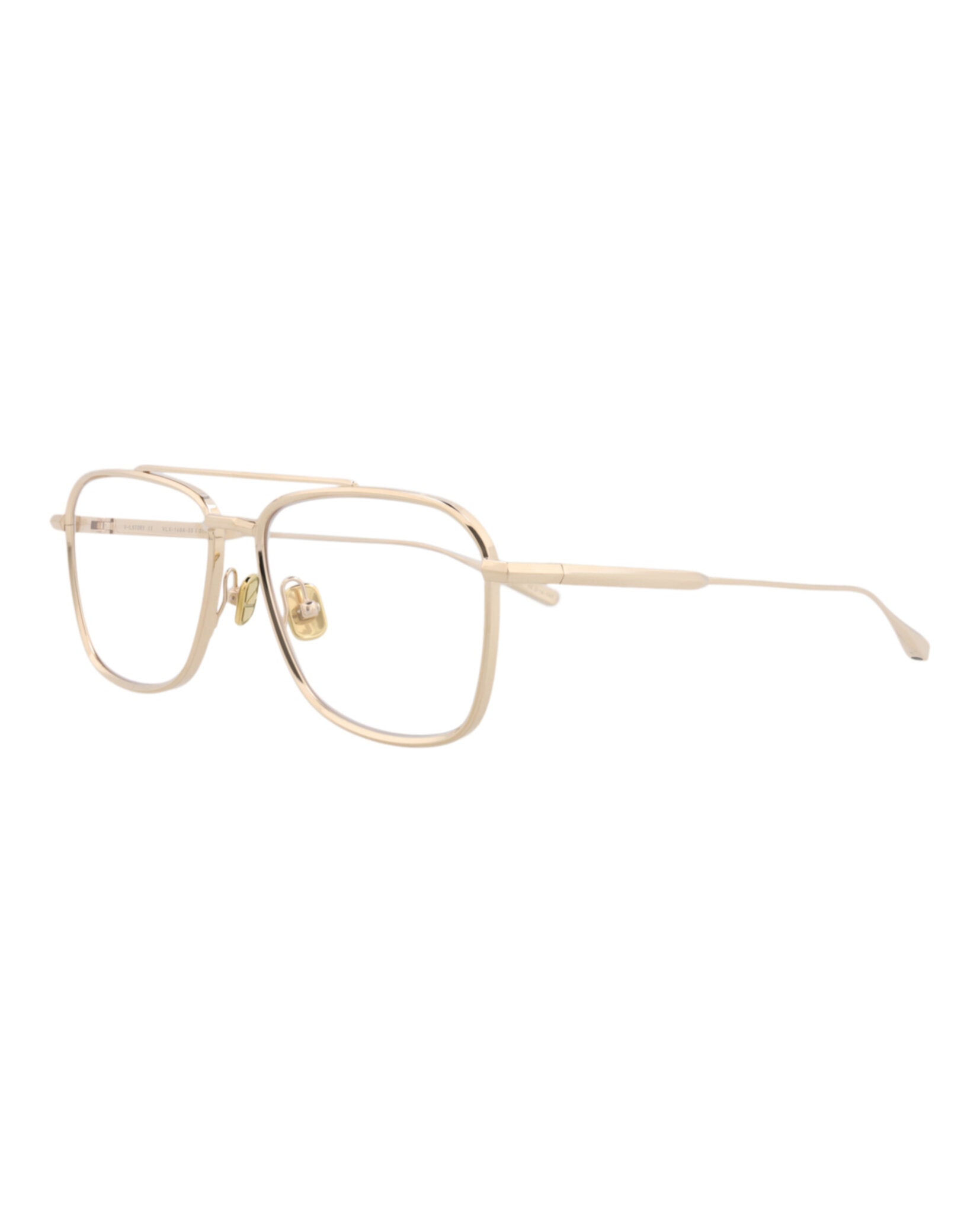 Valentino Unisex Aviator Gold Gold Transparent Fashion Designer Eyewear