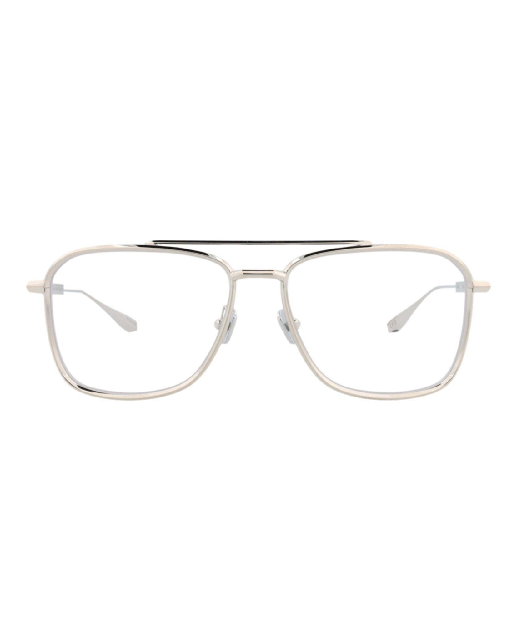 Valentino Unisex Aviator Silver-Silver-Transparent Fashion Designer Eyewear
