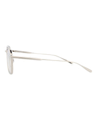 Valentino Unisex Aviator Silver-Silver-Transparent Fashion Designer Eyewear