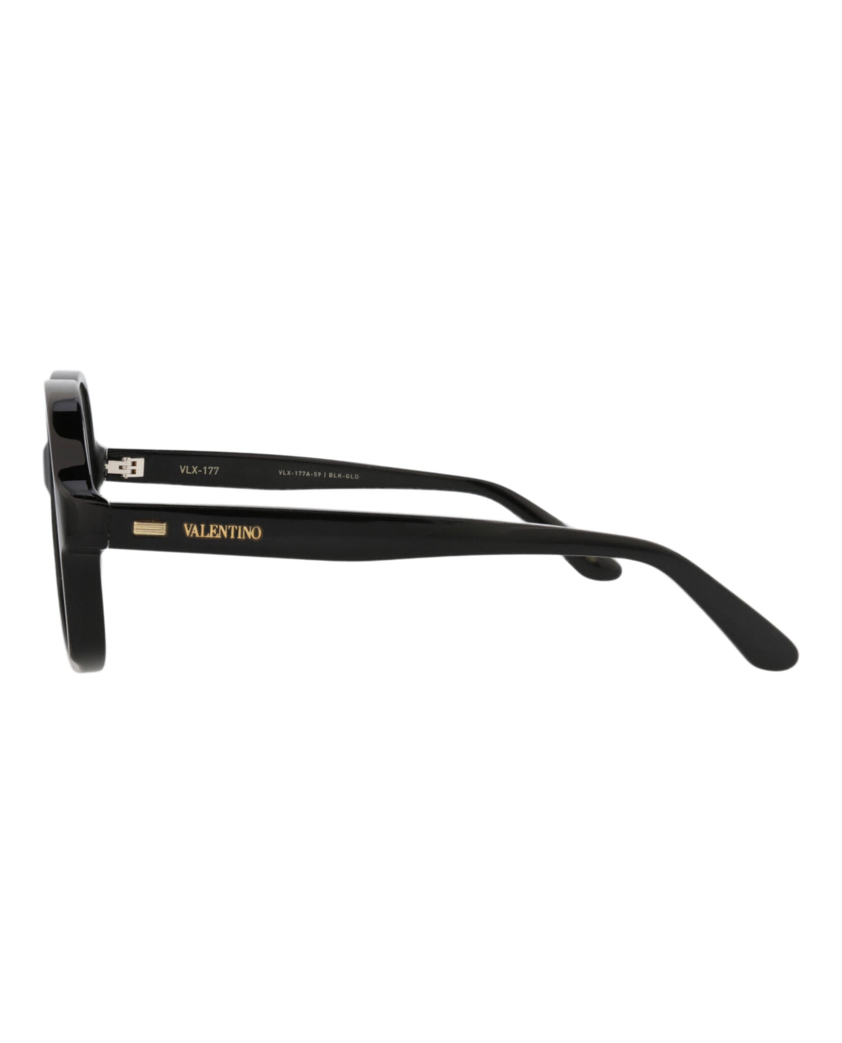 Valentino Unisex Round/Oval Black Black Transparent Fashion Designer Eyewear