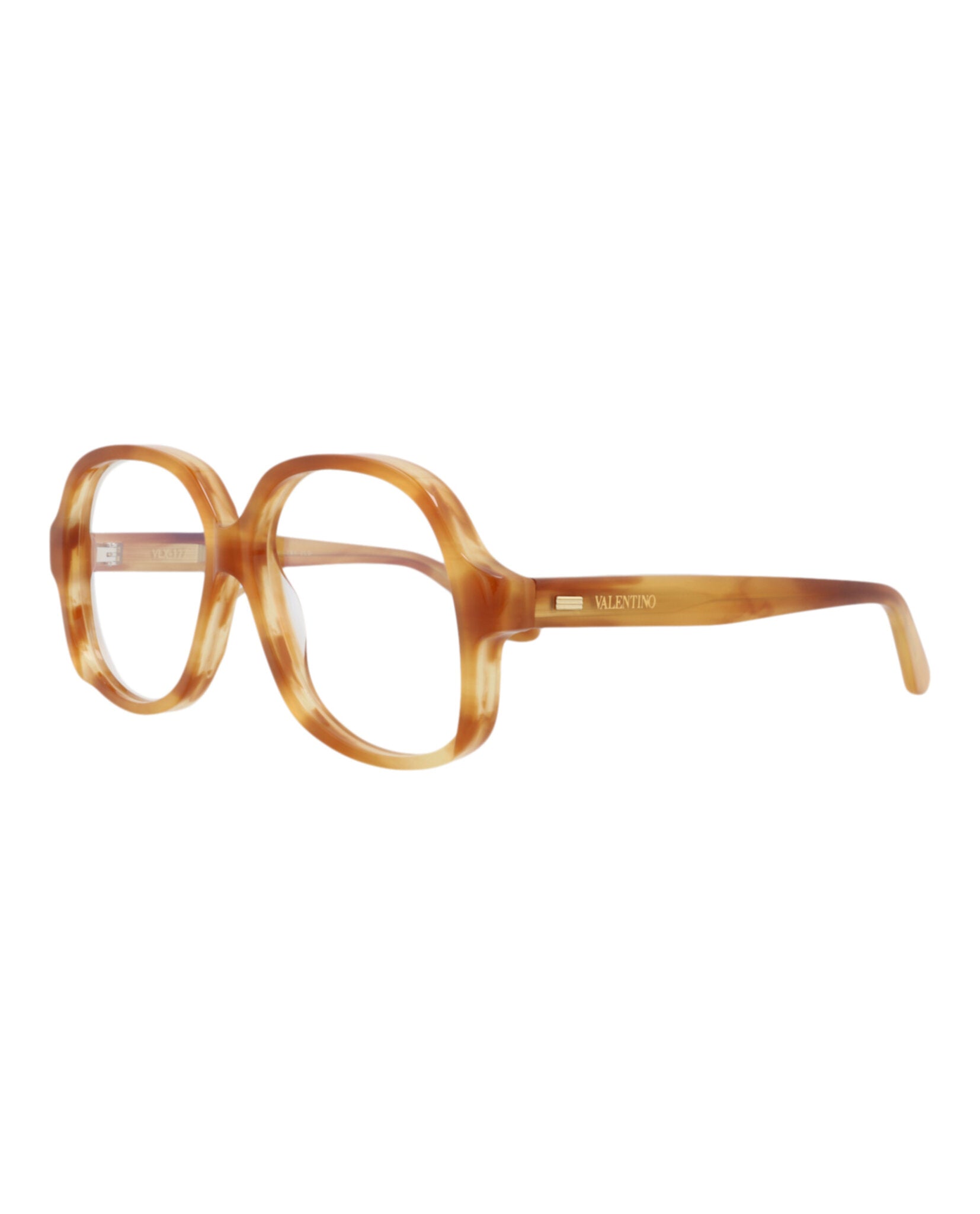 Valentino Unisex Round/Oval Havana Havana Transparent Fashion Designer Eyewear