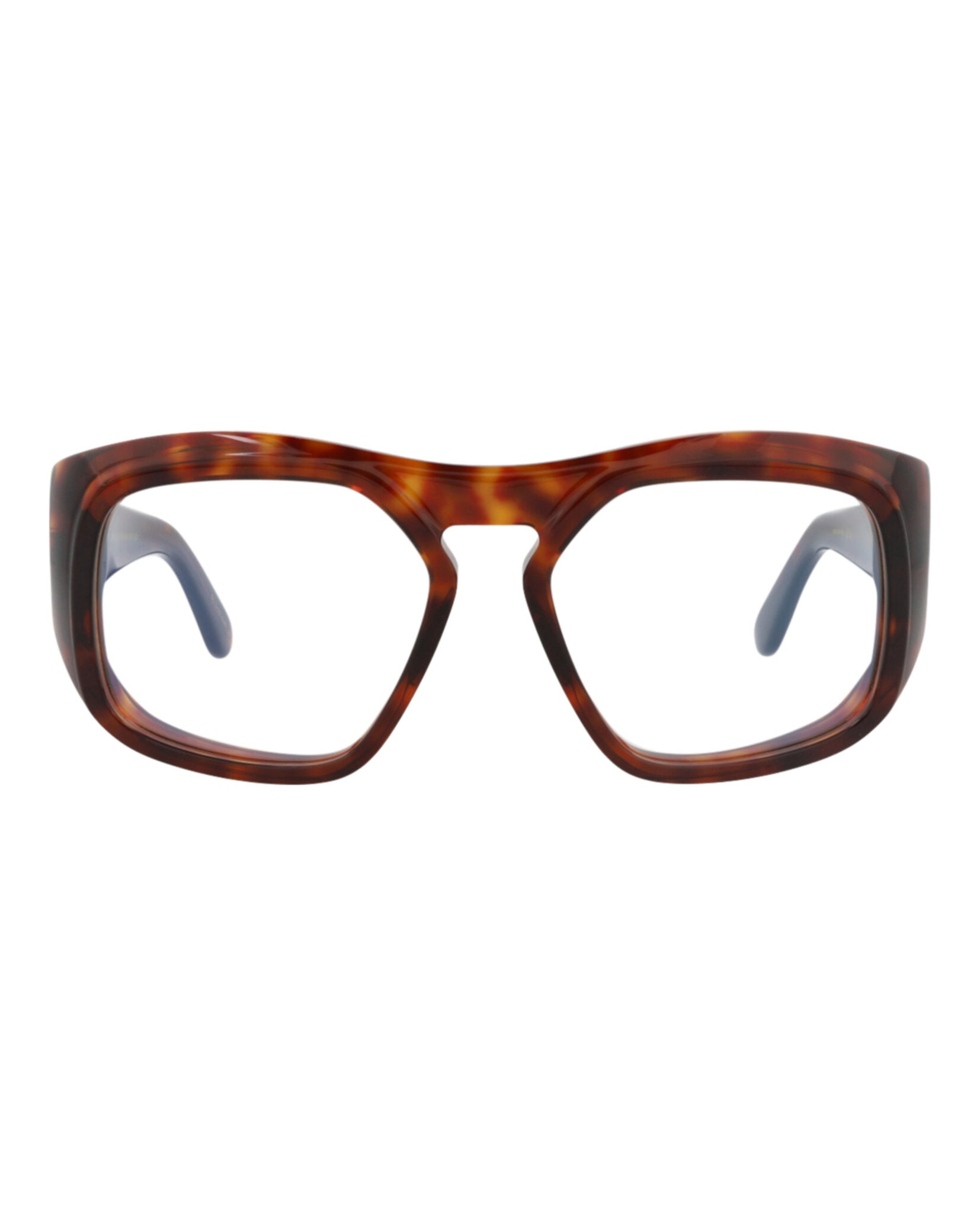 Valentino Unisex Square/Rectangle Havana-Havana-Transparent Fashion Designer Eyewear