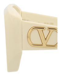 Valentino Unisex Square/Rectangle Ivory-Ivory-Transparent Fashion Designer Eyewear