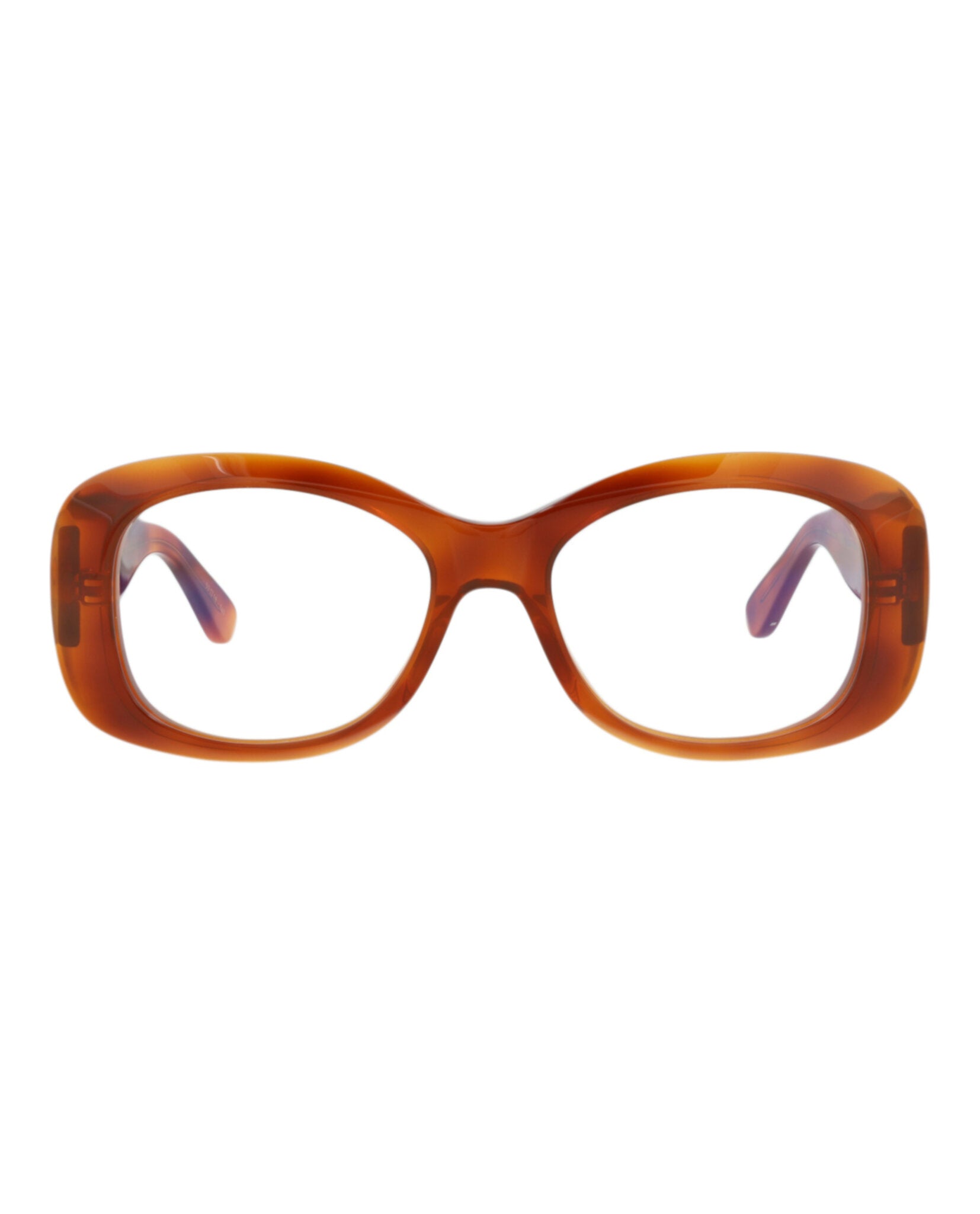 Valentino Womens Round/Oval Havana-Havana-Transparent Fashion Designer Eyewear