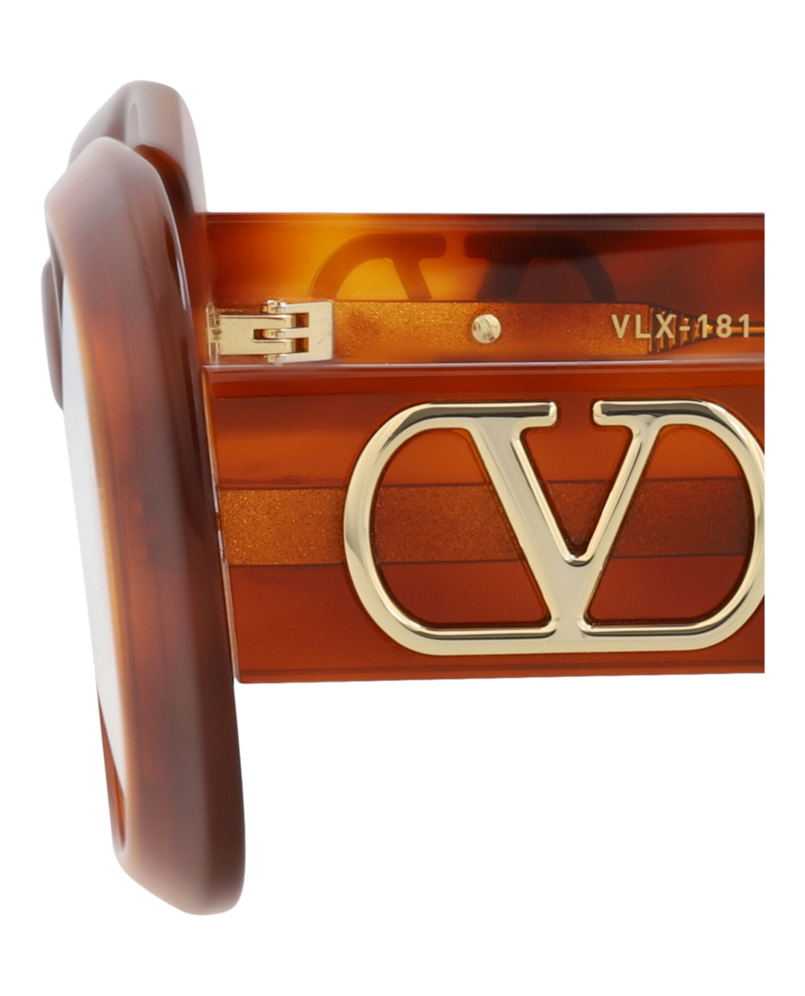 Valentino Womens Round/Oval Havana-Havana-Transparent Fashion Designer Eyewear