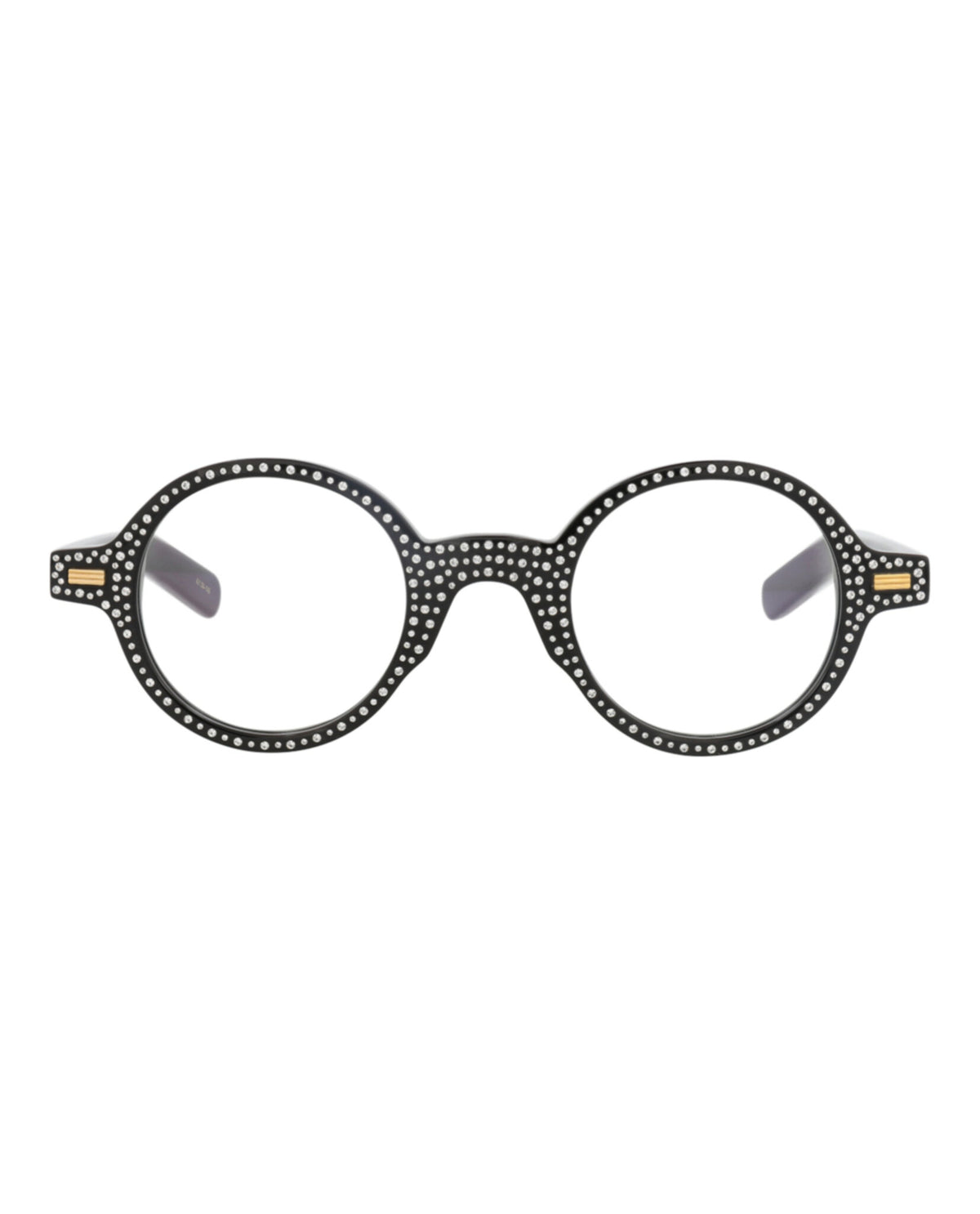 Valentino Unisex Round/Oval Black Black Transparent Fashion Designer Eyewear