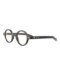 Valentino Unisex Round/Oval Black Black Transparent Fashion Designer Eyewear