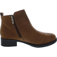 Larime Womens Zipper Ankle Booties