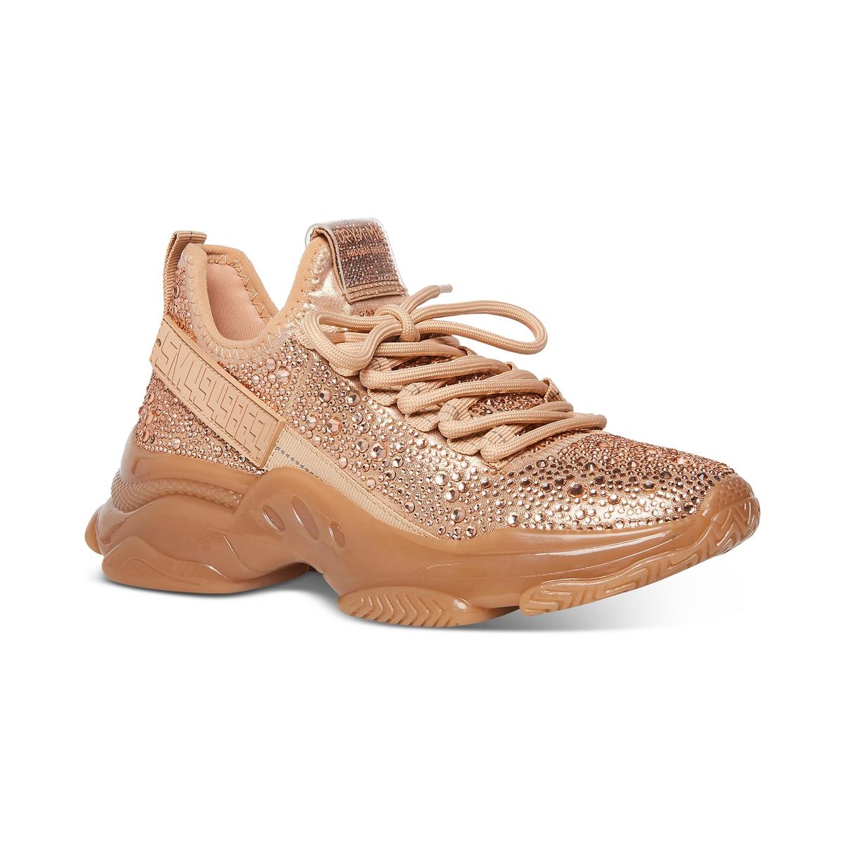 Maxima Womens Embellished Low Top Casual and Fashion Sneakers
